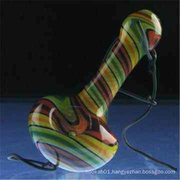 Wholesale Hand Pipe for Smoke People with Colored Spoons (ES-HP-029)